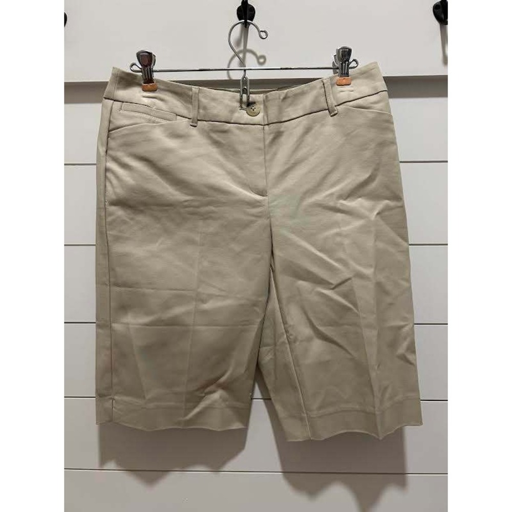 Chico's Double Chic Marcella Shorts Peyote Beige Size 0 NWT 570079374 Bermuda